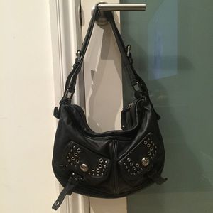 Marc Jacobs black leather shoulder bag