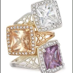 CZ bling cocktail ring