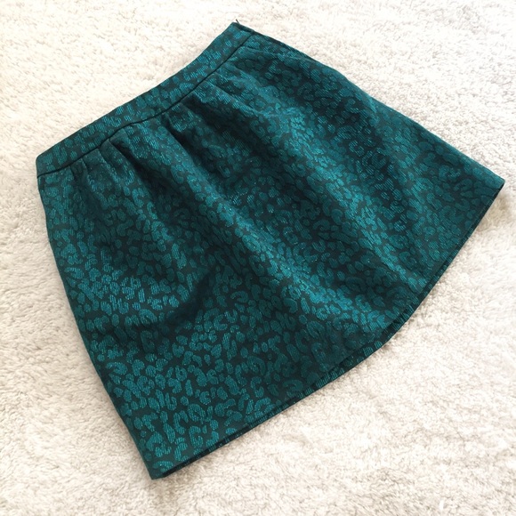 H&M Dresses & Skirts - H&M Green Metallic Mini Skirt