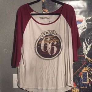 vans woman's baseball tee