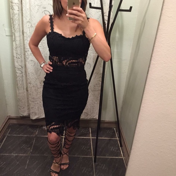 Black lace two piece dress💁🏻