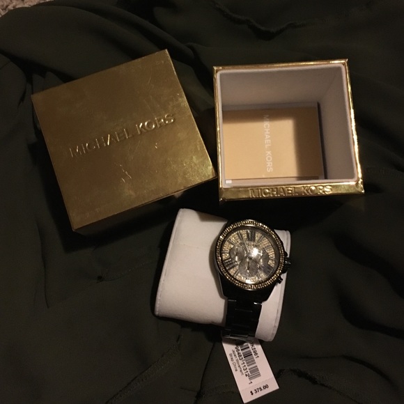 BRAND NEW Michael Kors \'Wren\' Pave\' Dial Watch main image 4