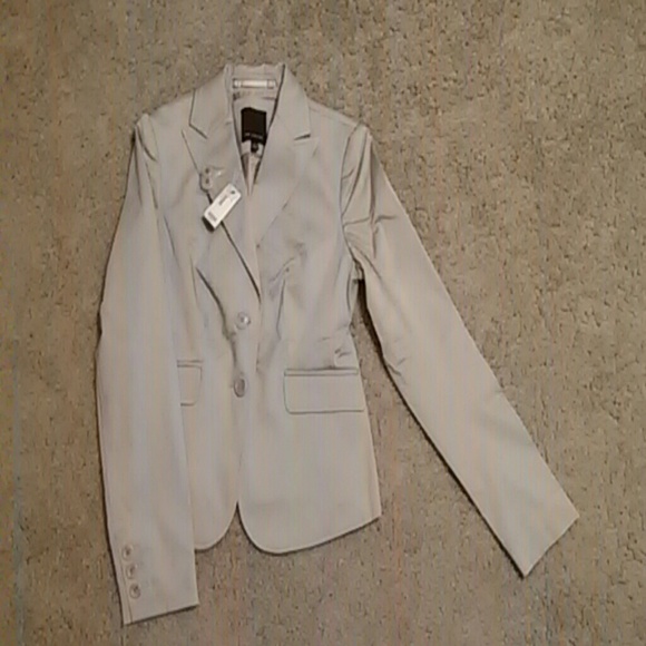 New The Limited Sateen Taupe Blazer Size 0