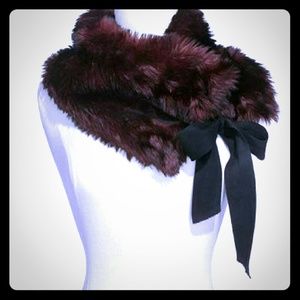 JUICY COUTURE Vintage Glam Soft Faux Fur wrap