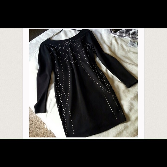 Black tight dress