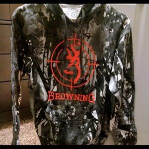 Camo hoodie, worn once, size medium washed once.