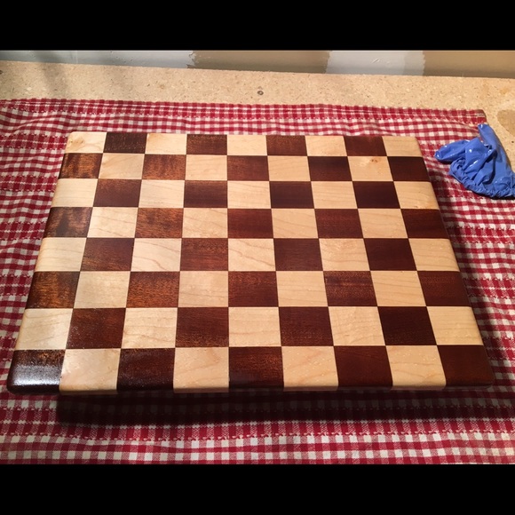 Checkered cutting board
