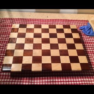 Checkered cutting board