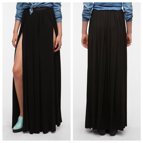 Urban Outfitters Ecote Double Slit Maxi Skirt
