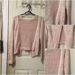 Open-Back Knit Sweater