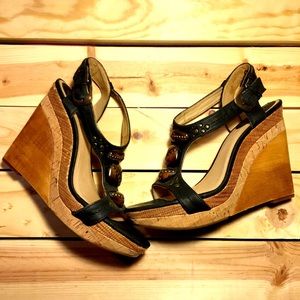 FRYE Bridget Ornament Wedge Sandal