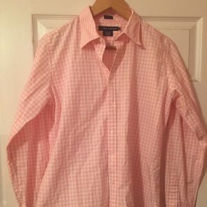 Ralph Lauren Polo pink Checkered Shirt size 14