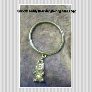 AUTHENTIC Retired Smooth Teddy Bear charm ring