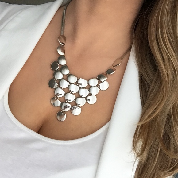 Express Jewelry - Express silver mirror necklace