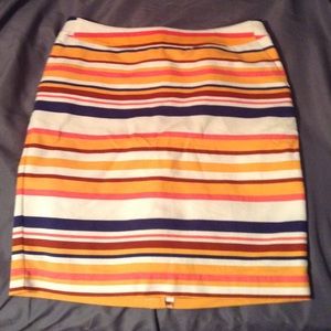 Stripped Pencil Skirt