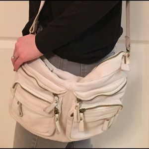 Tano White Leather Purse