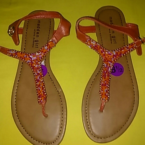 Steve Madden girl beaded sandals
