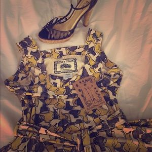 Effie's Heart Apron Swing Dress - NWT ModCloth - L