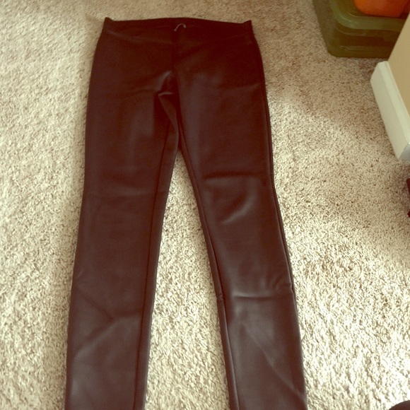 Express leather leggings