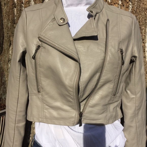 Faux leather motorcycle style jacket - Picture 2 of 4