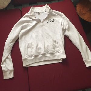 Pink -white sweatshirt