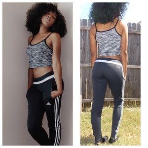 Dark Grey Adidas Training Pants