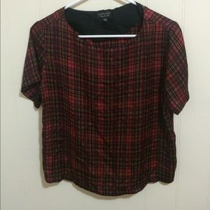 Top Shop Plaid T-shirt