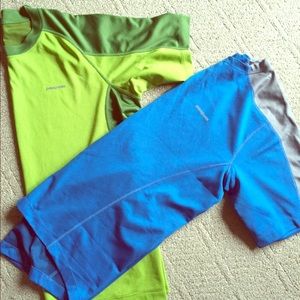 Two Men's Patagonia Athletic Shirts