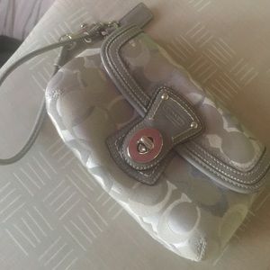 Grey Coach Wristlet