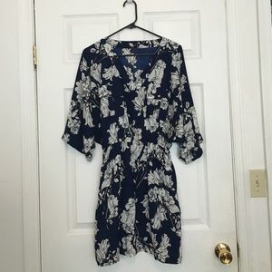 Asos printed dress with pockets