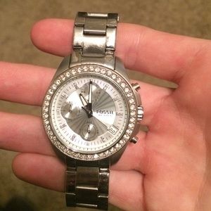 Authentic Women's Silver Fossil Watch