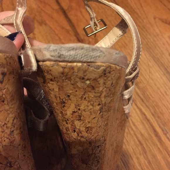 Bakers Nude Strappy Wedges - Picture 4 of 4