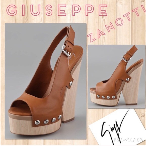 GUISEPPE ZANOTTI slingback platform wedges