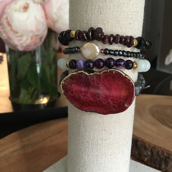 Function & Fringe  Jewelry - ❗️LAST CHANCE SALE❗️Semi precious stack bracelets
