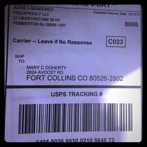 tracking info for @thiah