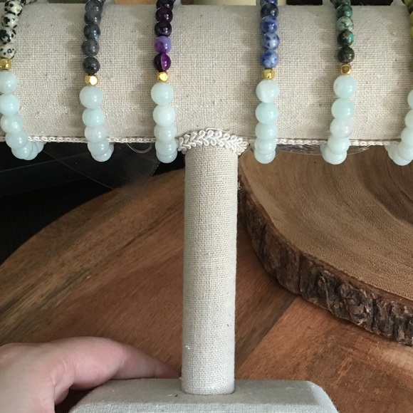 Gemstone stacking bracelets - Picture 4 of 4