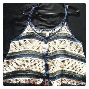 New crochet cami tank top
