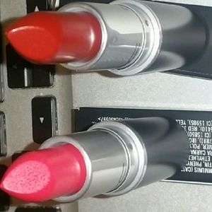 Mac studded kiss and la vie en rouge lipstick
