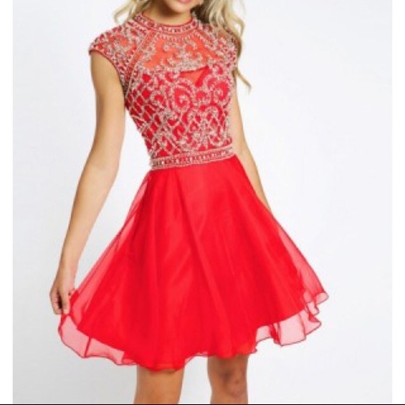 Beautiful red party/prom dress