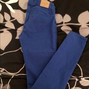 A&F skinny jean blue