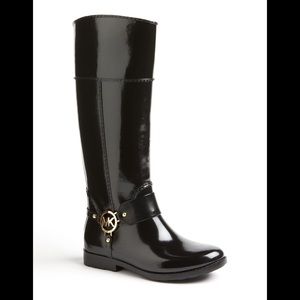 Black Michael Kors rain boots