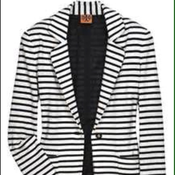 🎀White/Black striped Blazer and Royal blue🎀