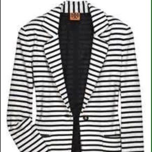 🎀White/Black striped Blazer and Royal blue🎀