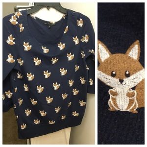 Adorable fox sweater!