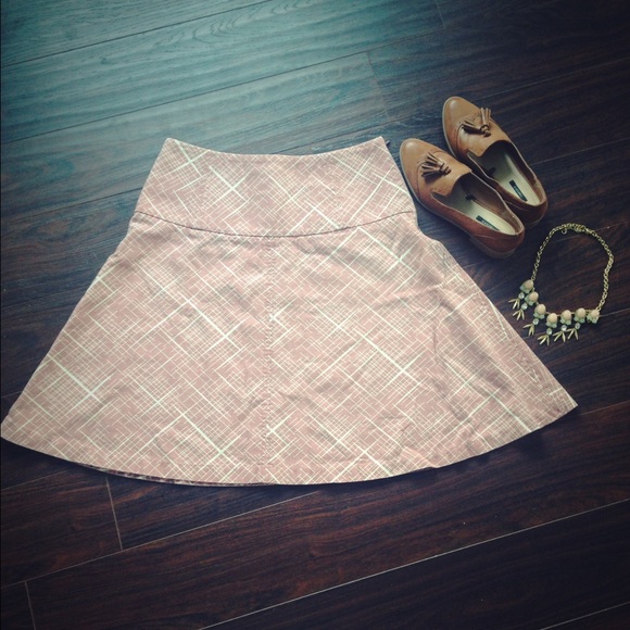 Final Reduction! Express Pink and Cream Skirt