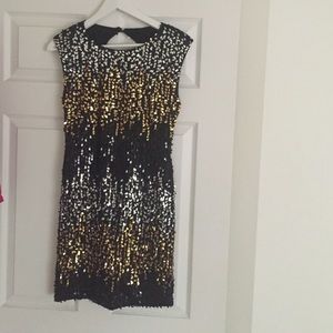 Arden B black sequin mini dress