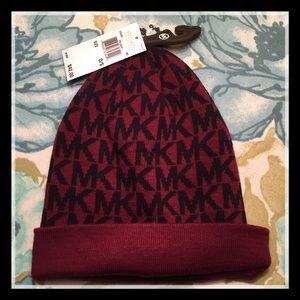 NWT Michael Kors Maroon Hat