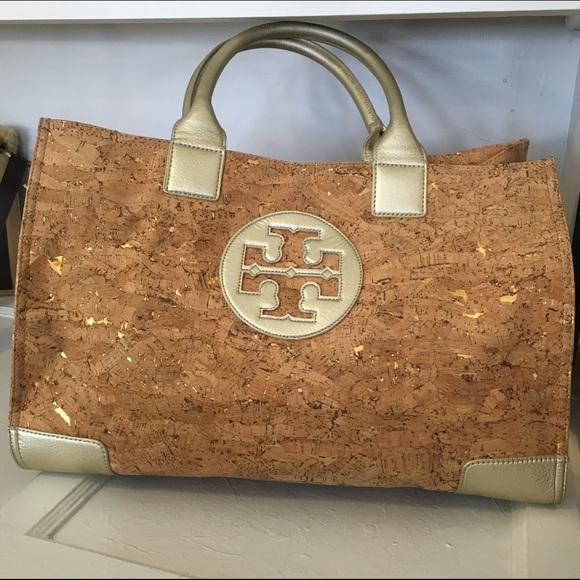 Authentic Tory Burch cork handbag