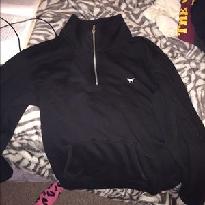 PINK half zip sweater