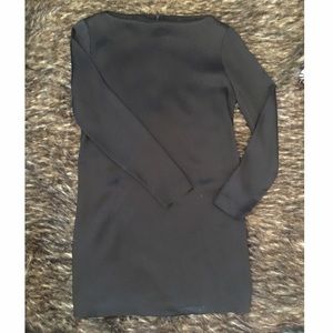 Navy Blue mid thigh dress.